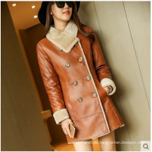 Winter Real Shearling Coat und Pelzmantel für Lady Long Style